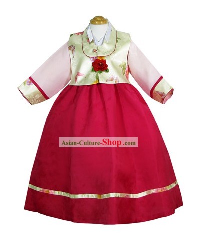 Traditional Korean Birthday Celebration Hanbok for Kids