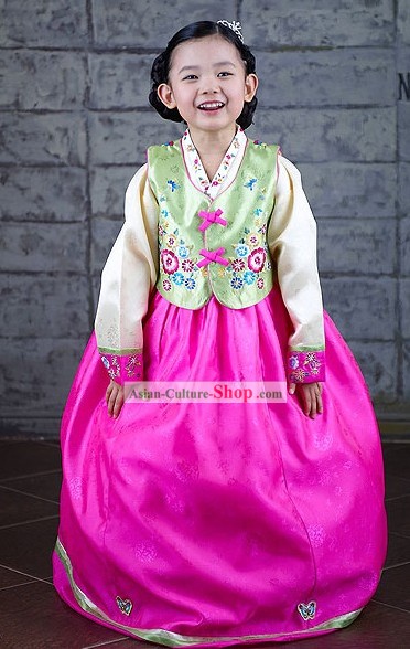 Traditional Korean Hanbok Suit for Girls