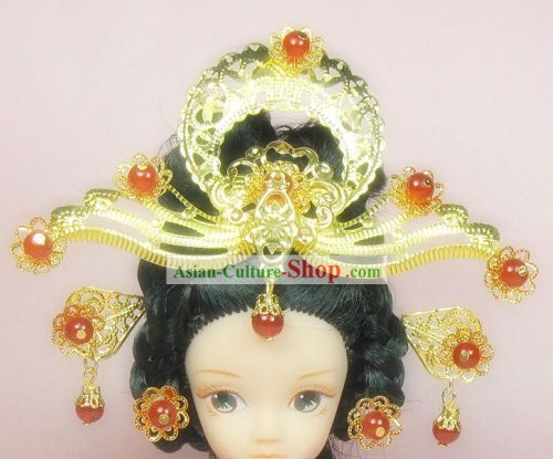 Traditional Chinese Princess Feng Guan Hair Decoration