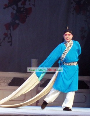 Chinese Opera Long Water Sleeve Dance Costumes for Men