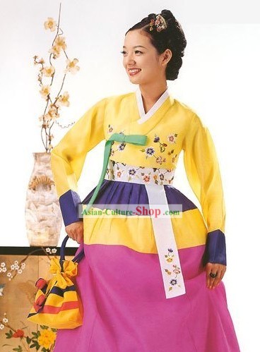 Traditional Korean Modern Hanbok Clothing for Women