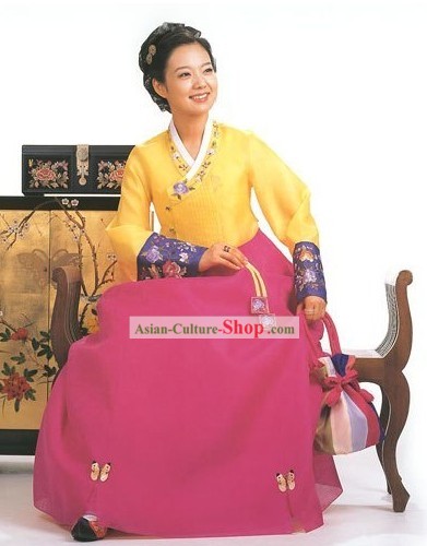 Traditional Korean Modern Hanbok Clothing for Women