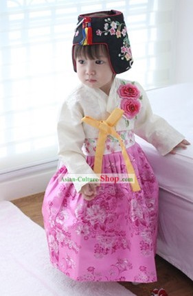 Traditional Korean Baby Girl Hanbok Clothing