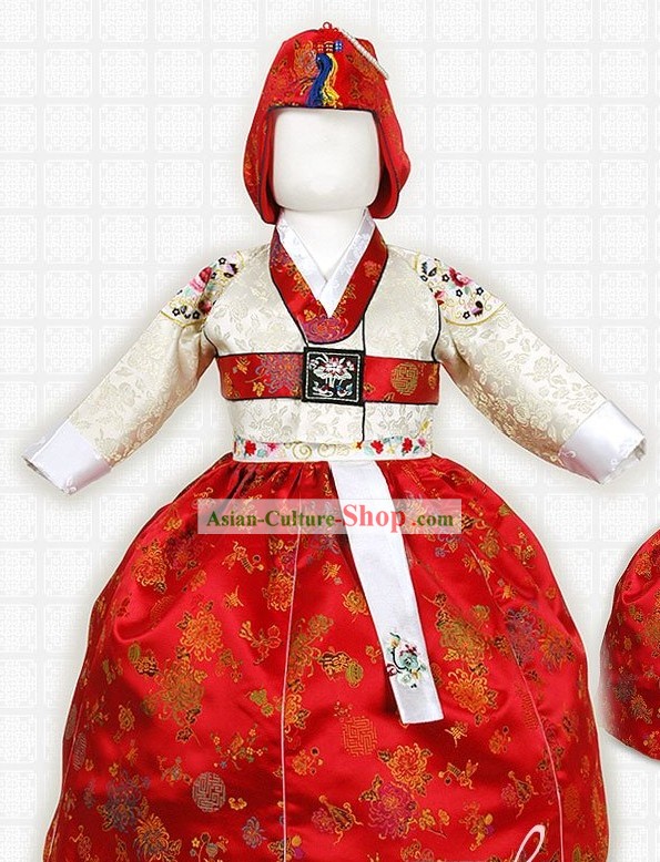 Traditional Korean Children Ceremonial Hanbok Attire