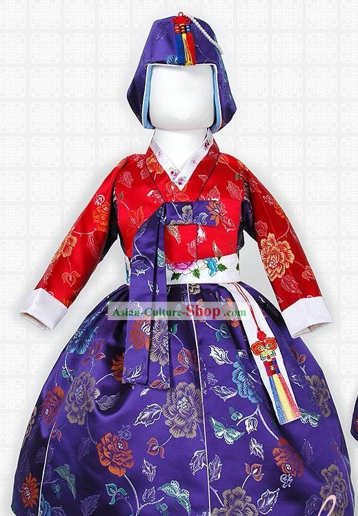 Traditional Korean Female Children Hanbok Clothing