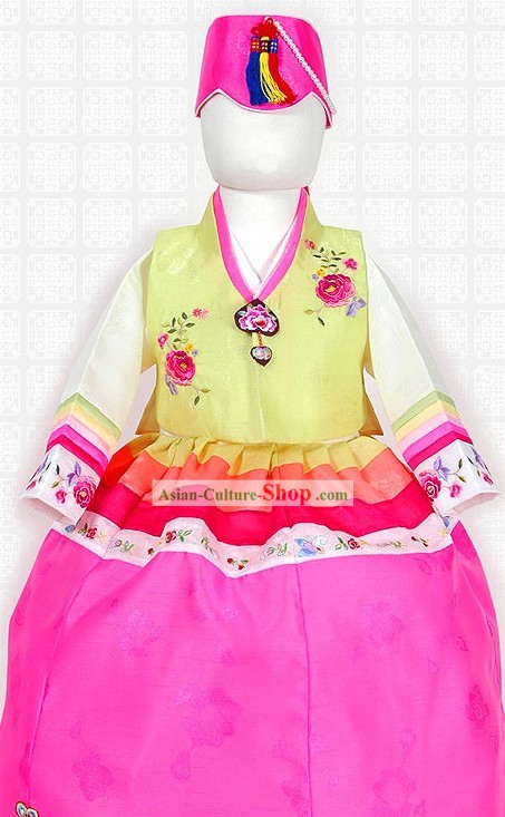 Traditional Korean Hanbok Clothing for Children