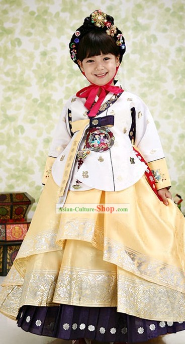 Traditional Korean Children Birthday Hanbok Clothing