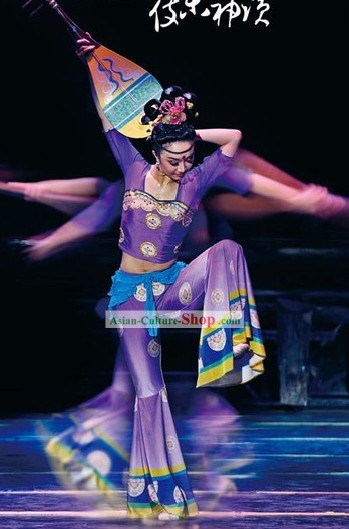 Chinese Ancient Dunhuang Fei Tian Flying Fairy Dance Costume