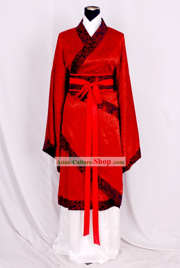 Ancient Han Dynasty Red Wedding Dress