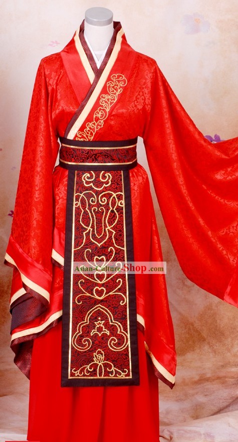 Ancient Chinese Wedding Wear for Bridegrooms