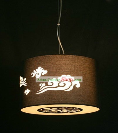 Traditional Chinese Auspicious Cloud Cloth Lantern Set