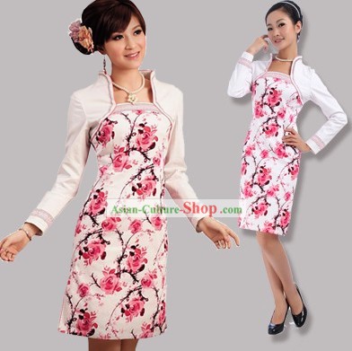 Chinese Autumn Long Sleeve Cheongsam