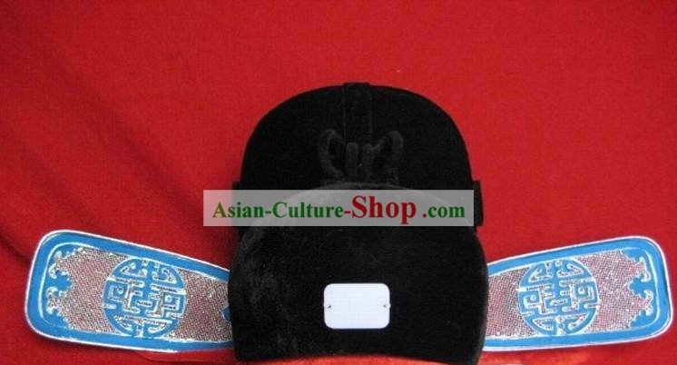 Ancient Chinese Court Black Guaze Cap