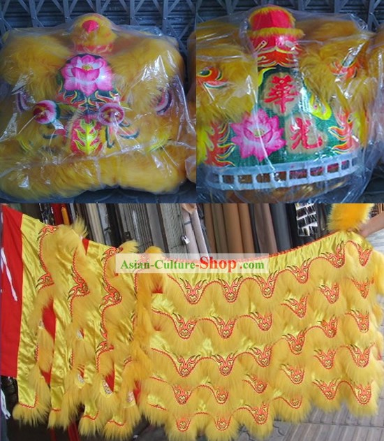 Unique Design Supreme Lotus Lion Dancing Costume Complete Set