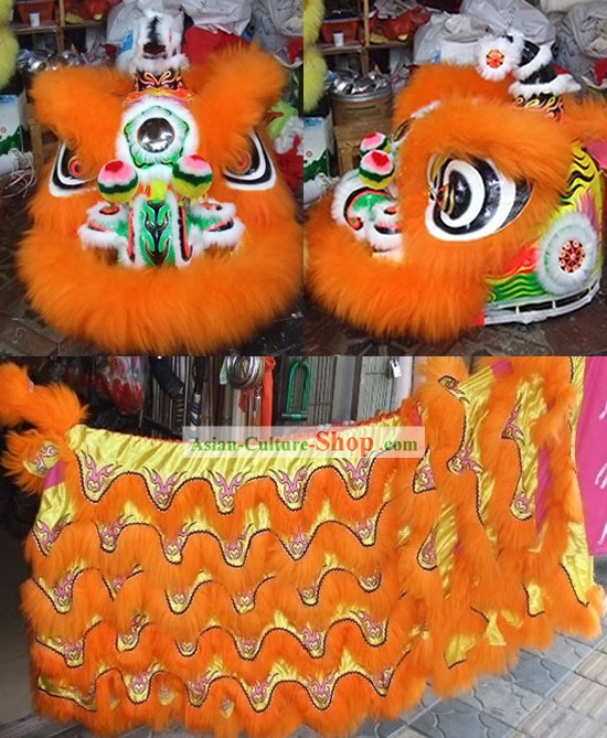 Supreme Luminous Lucky Bat Pattern Lion Dance Costume Complete Set