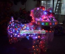 LED Lights Lion Dancing Costume Complete Set