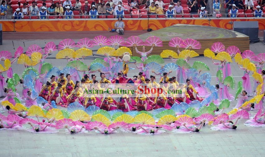 Beijing Olympic Games Opening Ceremony Chaoxian Ethnic Dance Costumes for Women