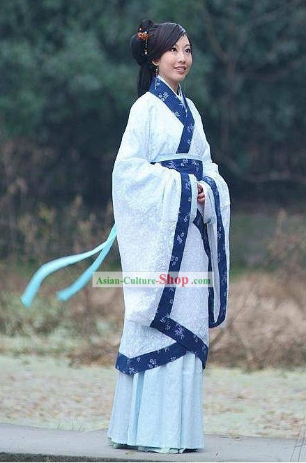 Ancient Chinese Women Beauty Hanfu Clothing Complete Set