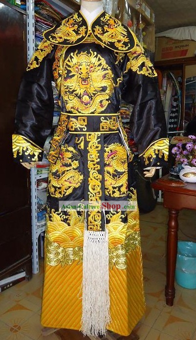 Peking Opera Embroidered Dragon Costume Complete Set