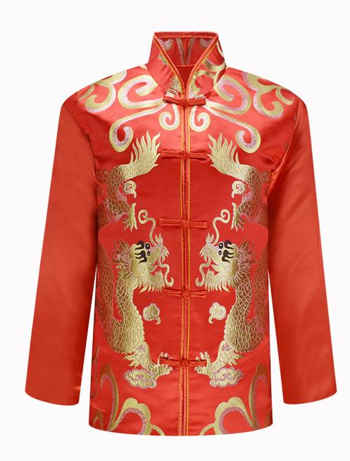 Traditional Chinese Red Wedding Dress for Men