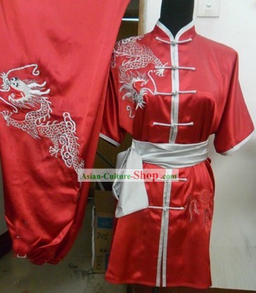 Chinese Silk Dragon Kung Fu Uniforms for Men