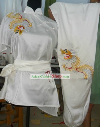 Chinese Silk Dragon Martial Arts Uniform for Women