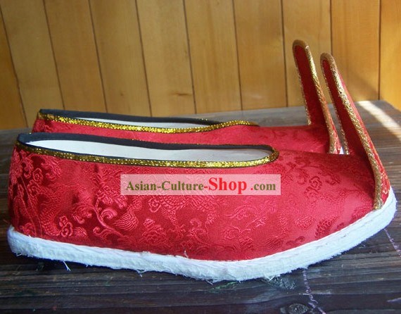 Traditional Chinese Bridegroom Wedding Shoes