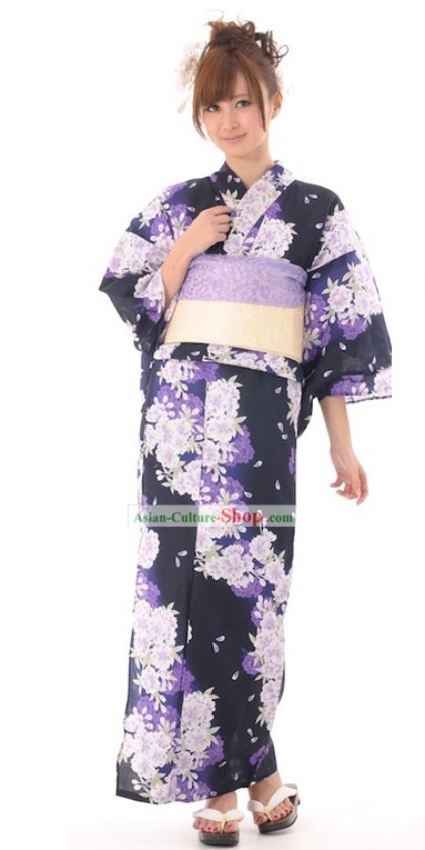 Japanese Kimono Suit Complete Set for Women