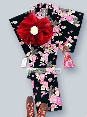 Japanese Classic Kimono Costumes Complete Set for Women