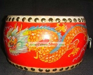 Chinese Hand Painted Dragon Drum