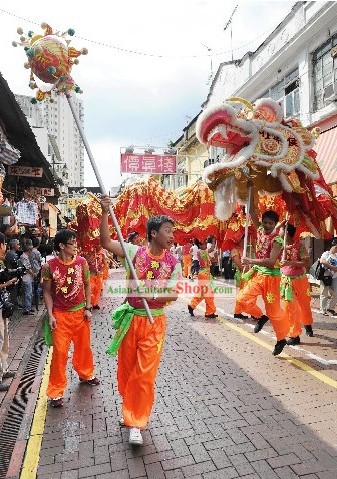 Supreme Chinese Spring Festival Dragon Dancing Clothing Complete Set