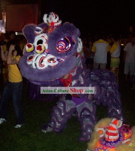 Traditional Festival Ceremony Laser Lion Dance Costume Complete Set