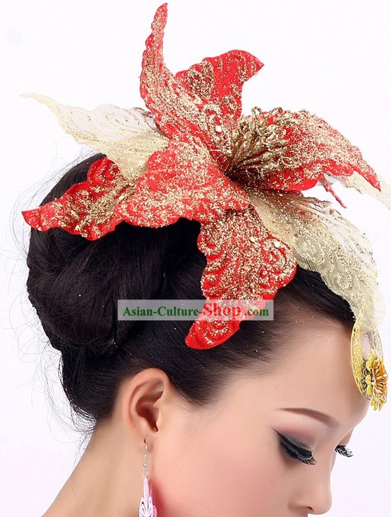 Chinese Folk Dance Costume Headpiece