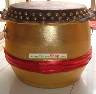 Festival Celebration Golden Drum and Drumstick Set