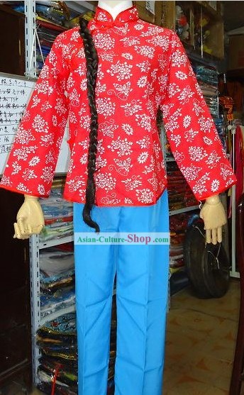 Chinese Drama The Red Lantern Li Tiemei Costumes and Wig