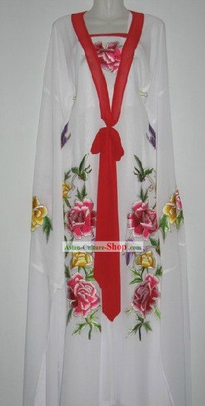 Chinese Classic Palace Embroidered Peony Dance Costumes for Women