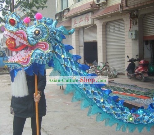 Blue Beijing Olympic Games Dragon Dance Costume Complete Set