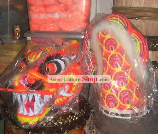 Fish Pattern Luminescent Dragon Dance Costume Complete Set