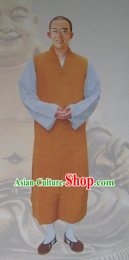 Traditional Chinese Shaolin Monk Robe Complete Set for Men