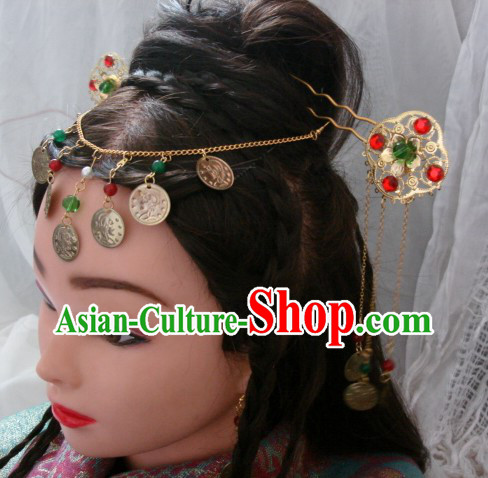 Handmade Ancient Chinese Style Princess Hair Accessories Three Pieces Set