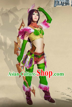 Ancient Chinese SD Swordswoman Costume Complete Set