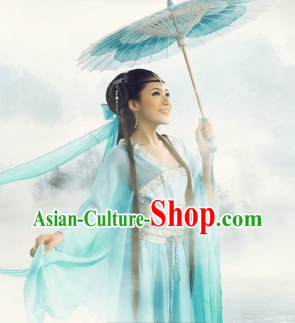 Romantic Light Blue Lady Costumes