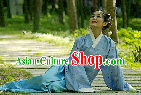 Ancient Chinese Female Civilian Dress Complete Set