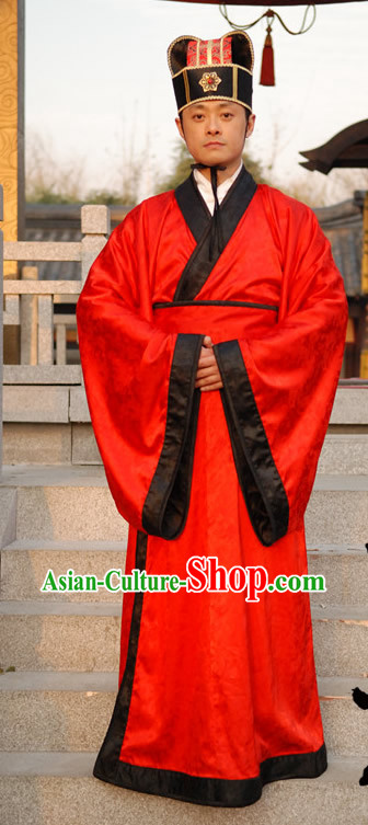 Ancient Chinese Han Bridegroom Wedding Dress for Men