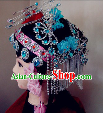 Traditional Chinese Dramatic Opera Wig and Hair Accessories Set for Women