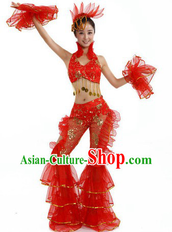 Chinese Red Dancing Costume for Women