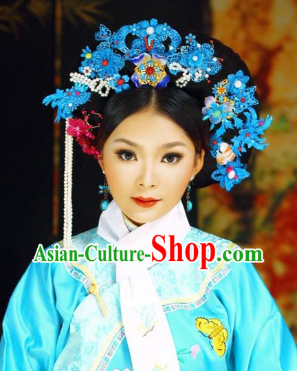 Ancient Chinese Palace Blue Hair Accessories