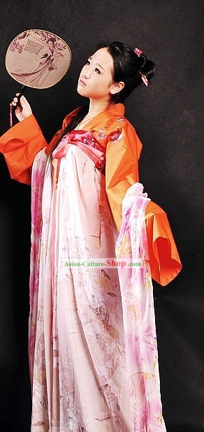 Ancient Chinese Tang Dynasty Housewife Costumes