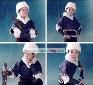 Ancient Chinese Swordsman Costume Complete Set for Children