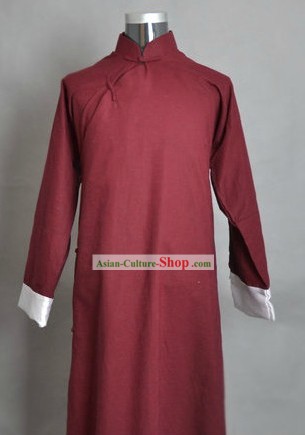 Traditional Chinese Minguo Time Old Shanghai Lu Xun Robe for Men